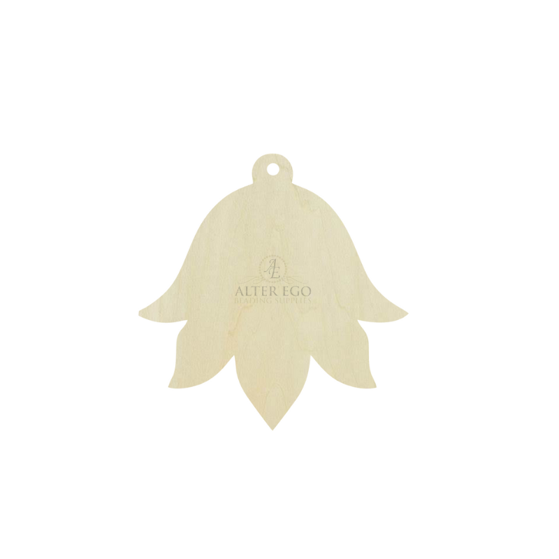 Dangle Petal Wood Blanks | 1 pair or 5 pair | BULK | With or without holes | Unfinished Wood Laser Cutout | Dangle Earring Jewelry Blanks Shape