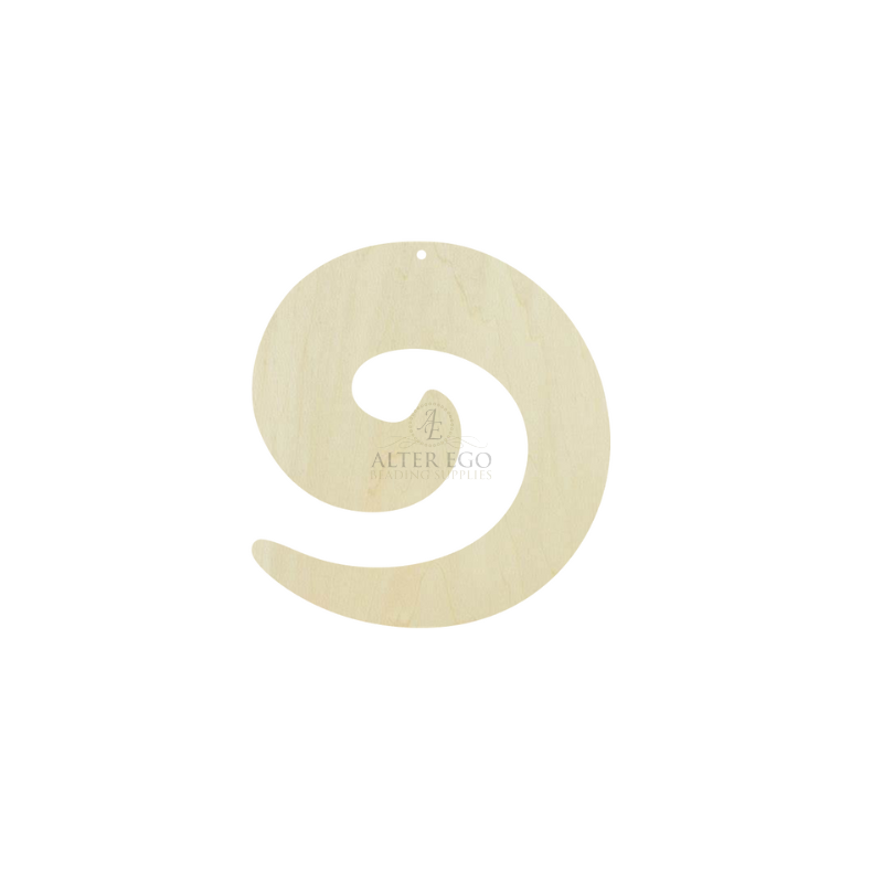 Thick Swirl Wood Blanks | 1 pair or 5 pair | BULK | With or without holes | Unfinished Wood Laser Cutout | Dangle Earring Jewelry Blanks Shape