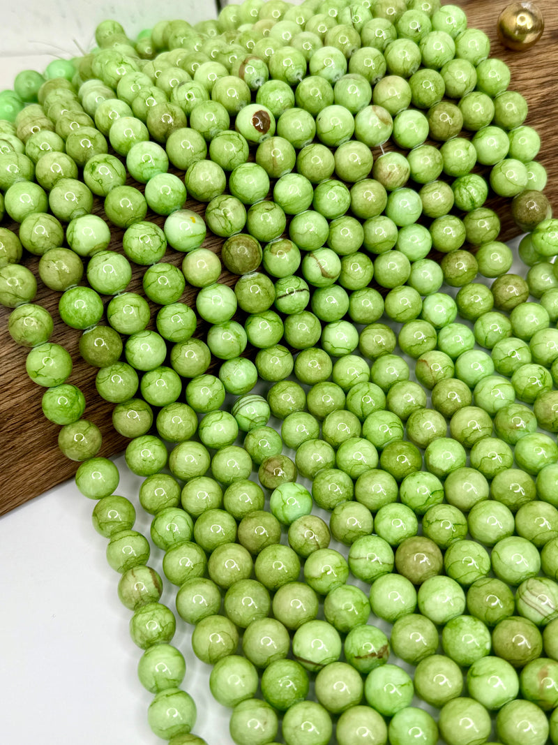 12mm Smooth Chalcedony Gemstone Beads – 15” Strand (Approx. 34 Beads) | Polished Round Beads for Jewelry Making