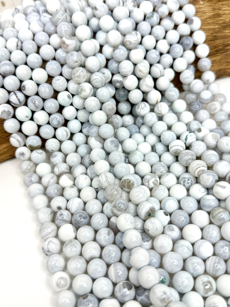 10mm Smooth Fire Agate Gemstone Beads – 15” Strand (Approx. 38 Beads) - One Strand