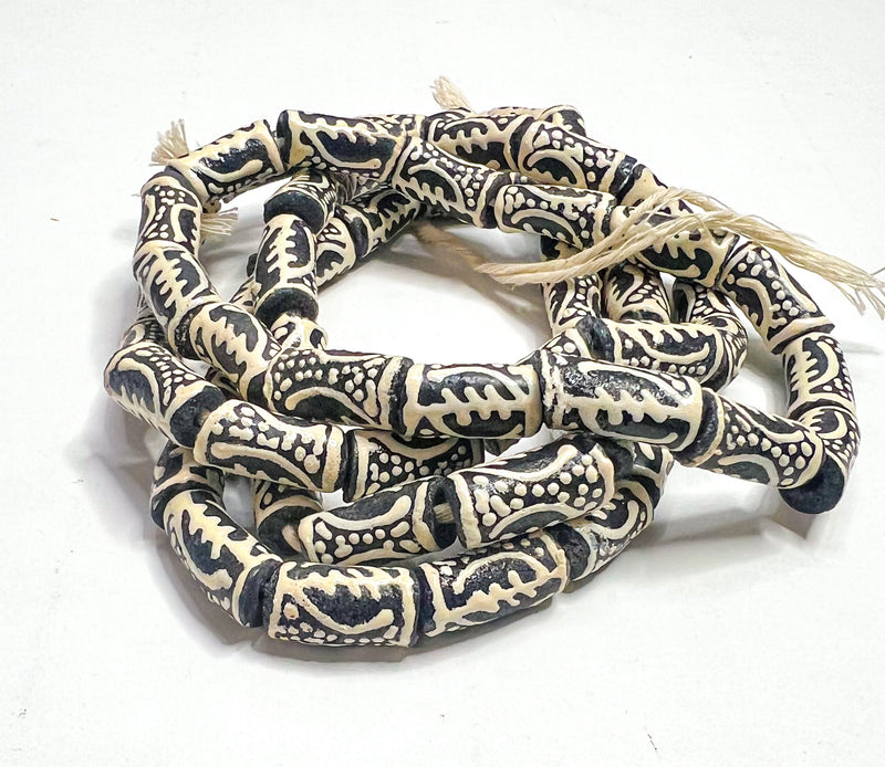 African Glass Beads | The Omnipotence and Supreme Nature of God | Multiple Colors | DIY Jewelry Supplies | Gye Nyame Glass Beads | African Recycled Glass Beads