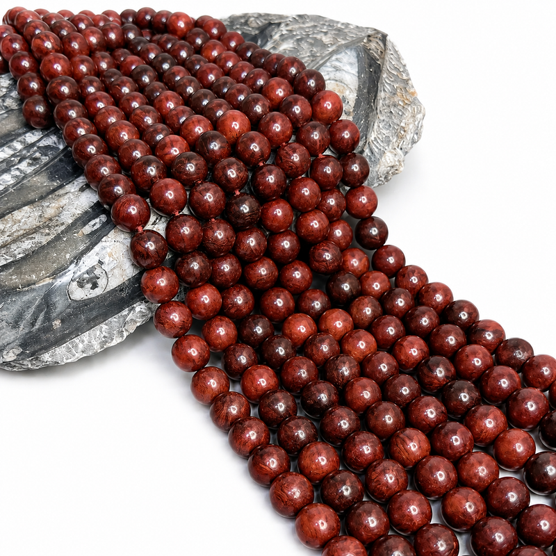 Natural Wood Round Beads 10mm–18mm | Fragrant & Non-Fragrant | 15-Inch Strand