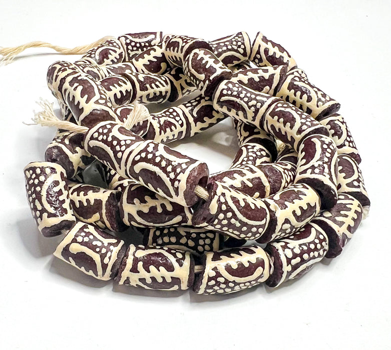 African Glass Beads | The Omnipotence and Supreme Nature of God | Multiple Colors | DIY Jewelry Supplies | Gye Nyame Glass Beads | African Recycled Glass Beads