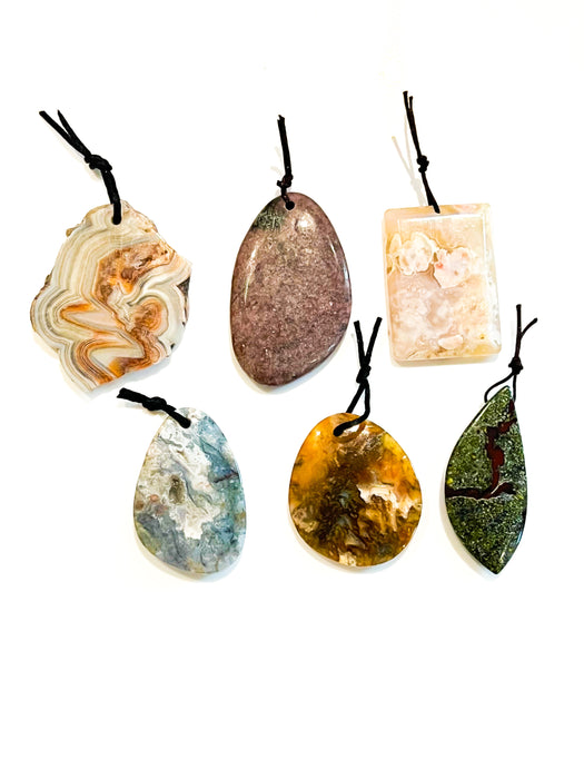 Gemstone Pendants | Jasper Pendant | Agate Pendants | Drilled Pendants | Healing Meditation Protection | DIY Jewelry Designs | 1 Pcs