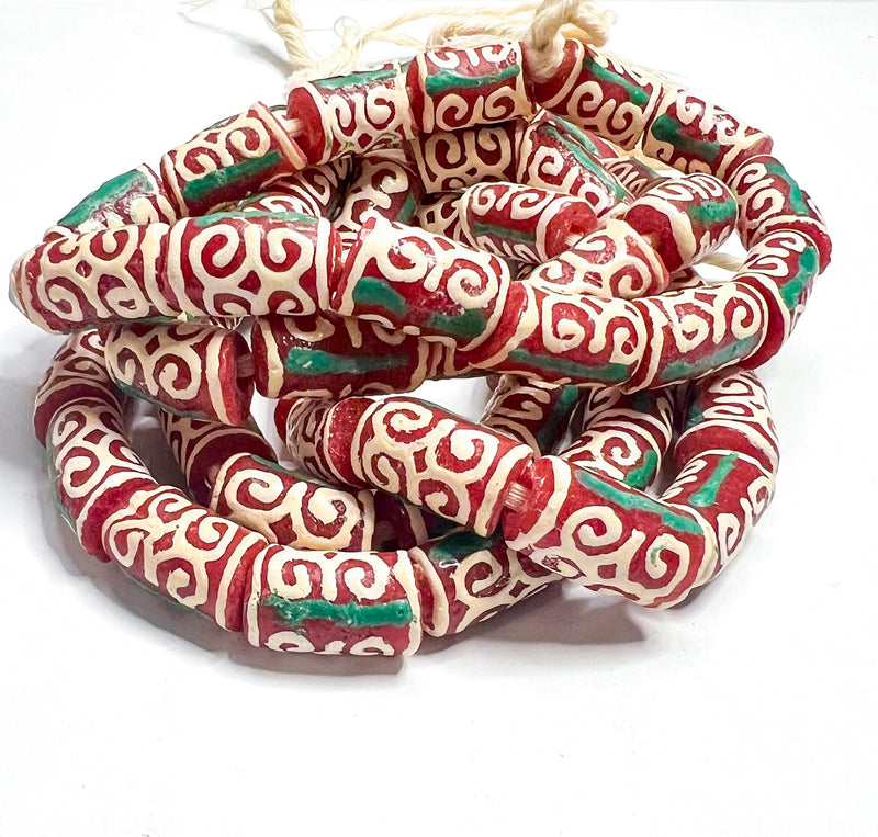 African Glass Beads | Humility and Strength | Multiple Colors | DIY Jewelry Supplies | Dwennimmen Glass Beads | African Recycled Glass Beads
