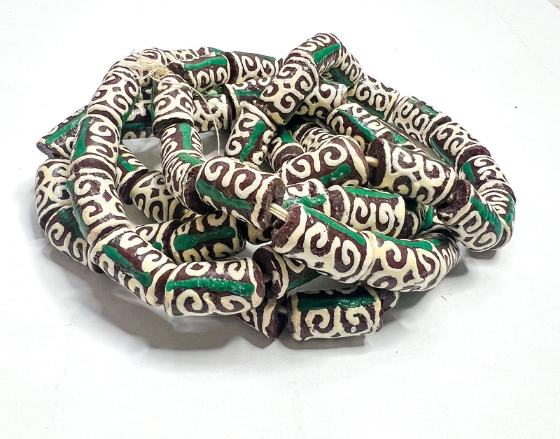 African Glass Beads | Humility and Strength | Multiple Colors | DIY Jewelry Supplies | Dwennimmen Glass Beads | African Recycled Glass Beads