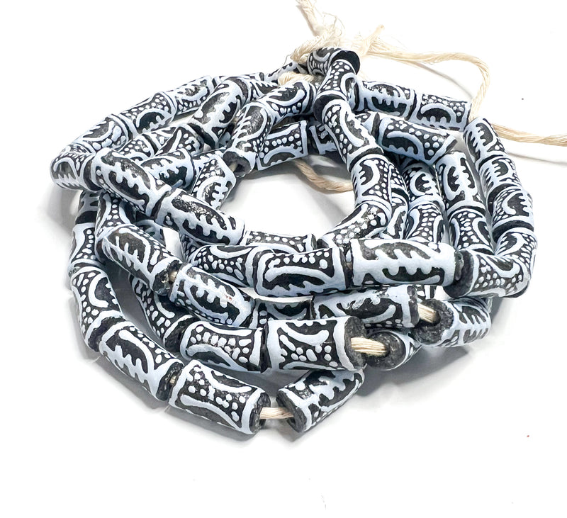 African Glass Beads | The Omnipotence and Supreme Nature of God | Multiple Colors | DIY Jewelry Supplies | Gye Nyame Glass Beads | African Recycled Glass Beads