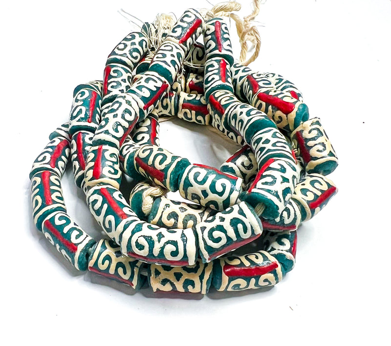 African Glass Beads | Humility and Strength | Multiple Colors | DIY Jewelry Supplies | Dwennimmen Glass Beads | African Recycled Glass Beads