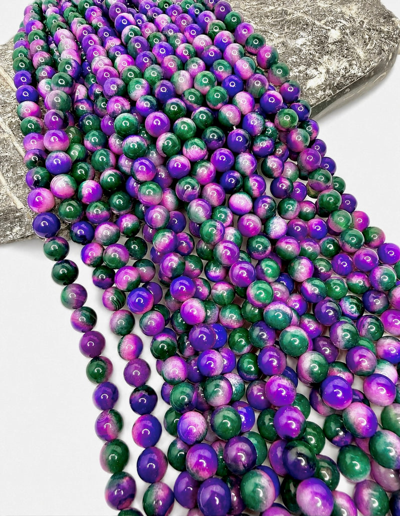 10mm Smooth Fire Agate Gemstone Beads – 15” Strand (Approx. 38 Beads) - One Strand