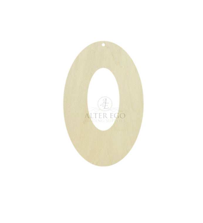 Hollow Wood Ovals | 1 pair or 5 pair | BULK | With or without holes | Unfinished Wood Laser Cutout | Dangle Earring Jewelry Blanks Shape