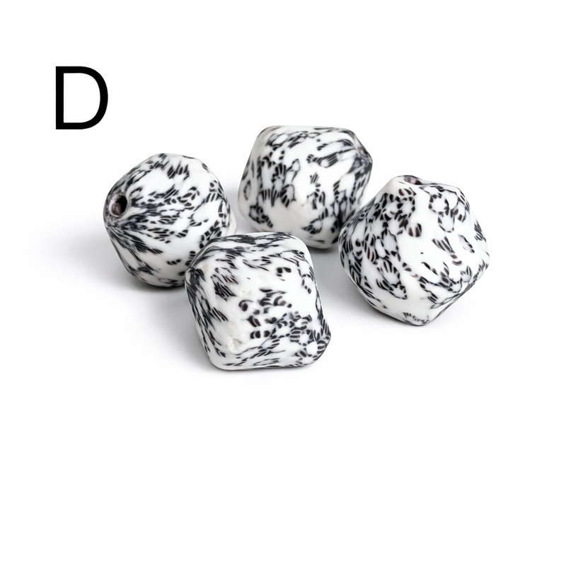 37-38mm x 32mm African Recycled Bi-cone Beads | African Beads | Krobo Glass Beads | DIY Jewelry Designs | One Piece