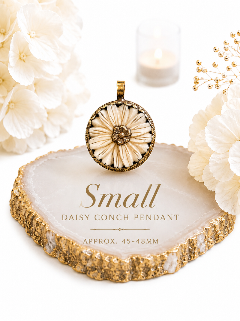 Soldered Conch Pendant | Handmade Natural Conch Shell Pendant | Large, Medium & Small Sizes