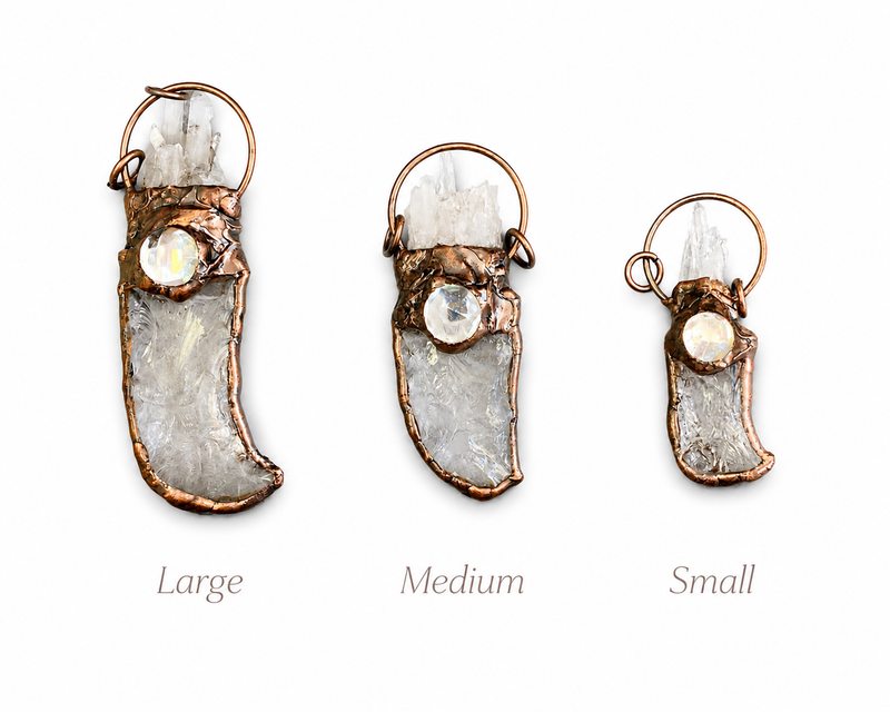 Soldered Quartz Pendants