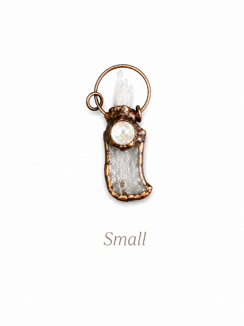 Soldered Quartz Pendants