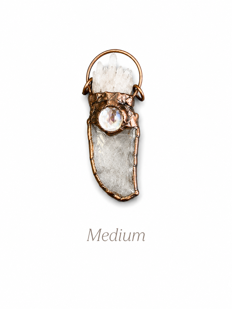 Soldered Quartz Pendants
