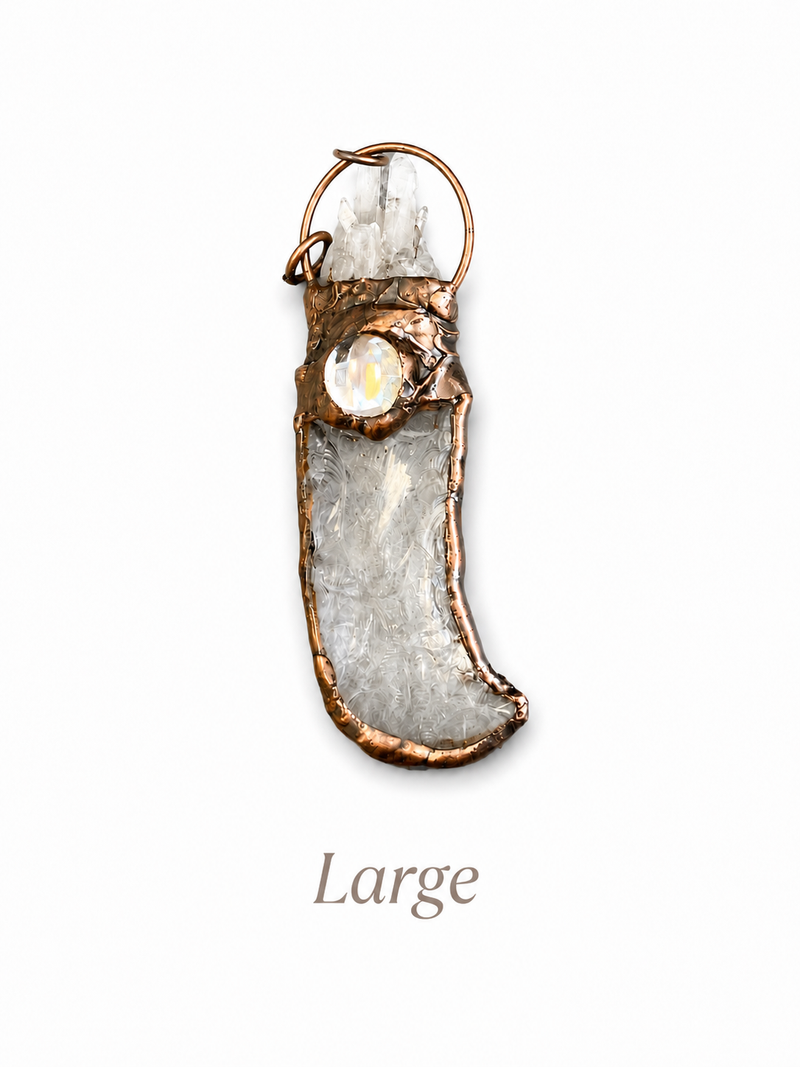 Soldered Quartz Pendants