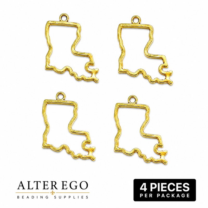 47mm Louisiana State Charms