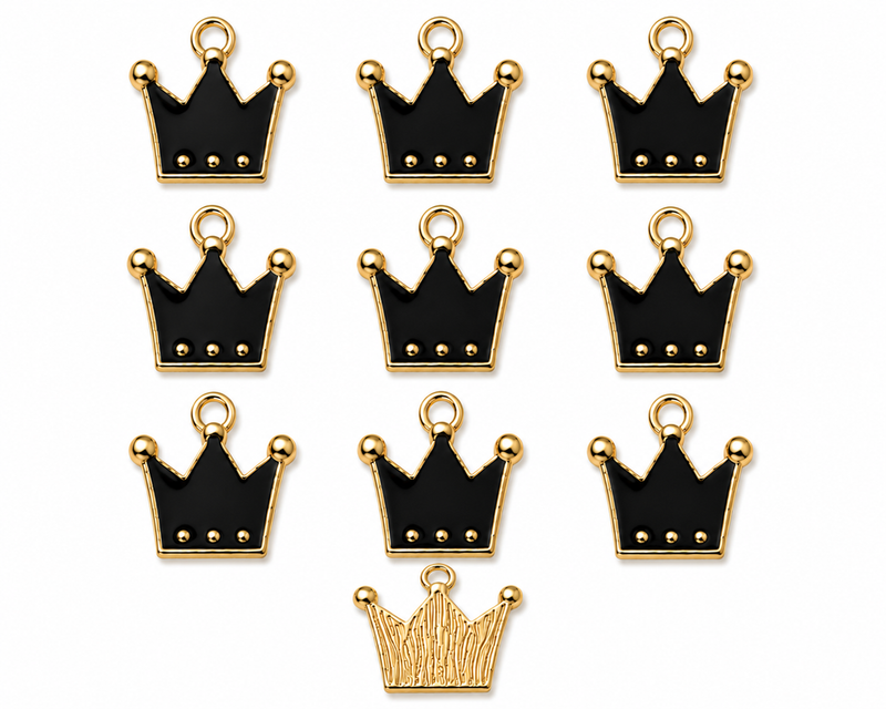 12mm Crown Charms