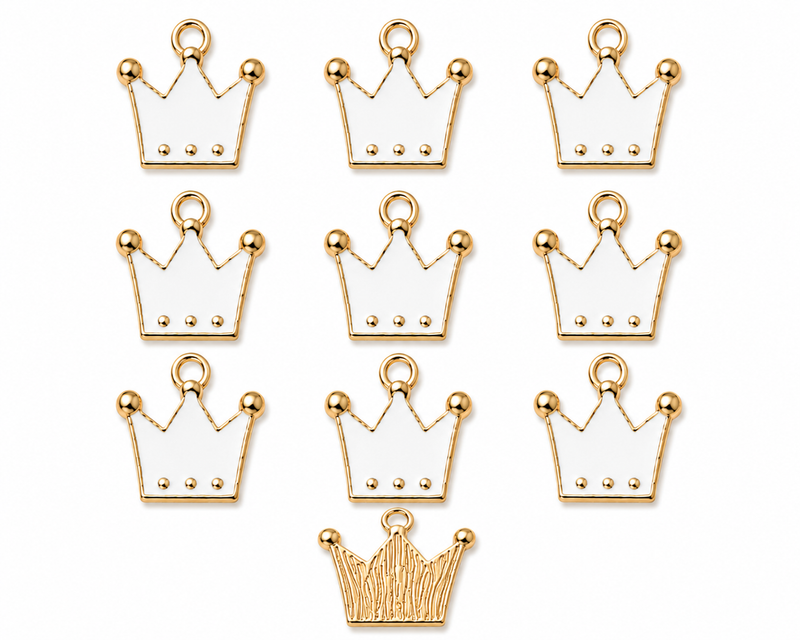 12mm Crown Charms