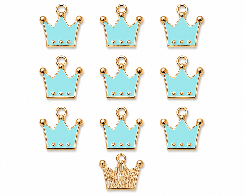 12mm Crown Charms