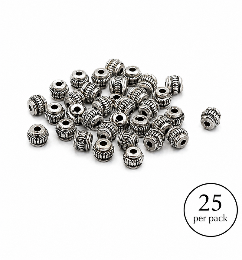 5x5mm Tibetan Silver Metal Spacers