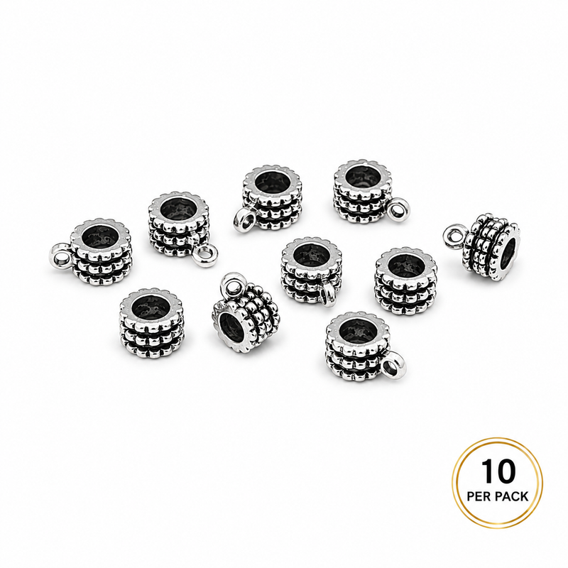 8mm Bell Spacer Beads – Gold or Tibetan Silver | 10 Pieces | Jewelry Making Supplies