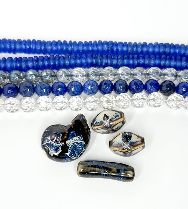 The Blue Bundle | Gemstone Bead Bundle | DIY Jewelry Designs