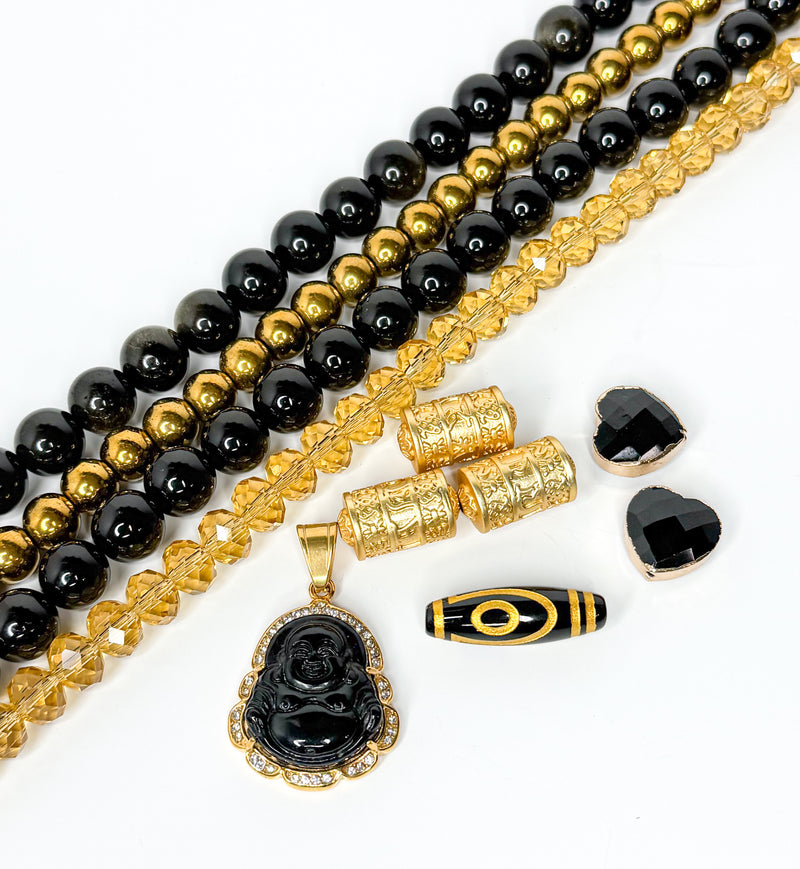The Black Bundle | Gemstone Bead Bundle | DIY Jewelry Designs
