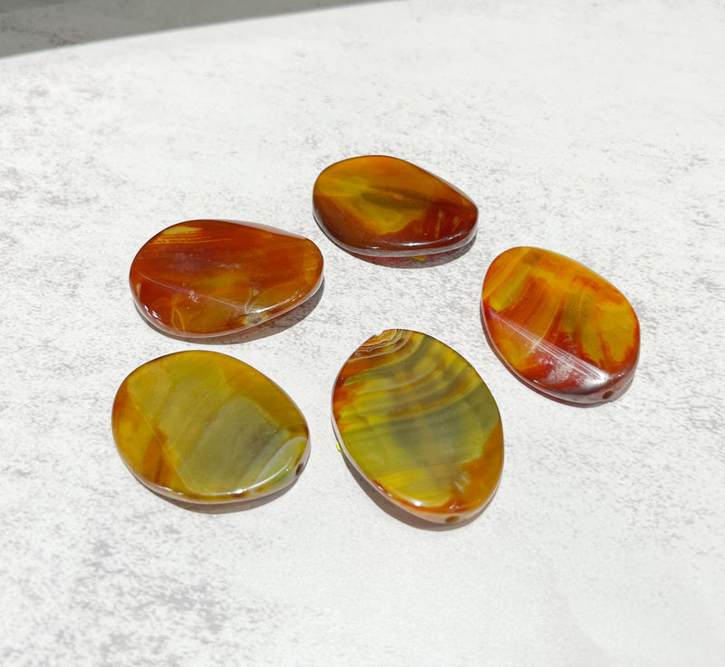 40mm Agate Focal Beads | Centerpiece Beads | DIY Jewelry Designs