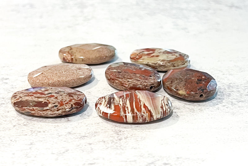 8x40mm Natural Jasper Focal Beads | Jasper Focal Beads | Jasper | Chakra Bead | DIY Jewelry Designs