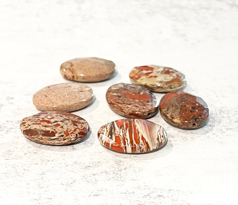 8x40mm Natural Jasper Focal Beads | Jasper Focal Beads | Jasper | Chakra Bead | DIY Jewelry Designs