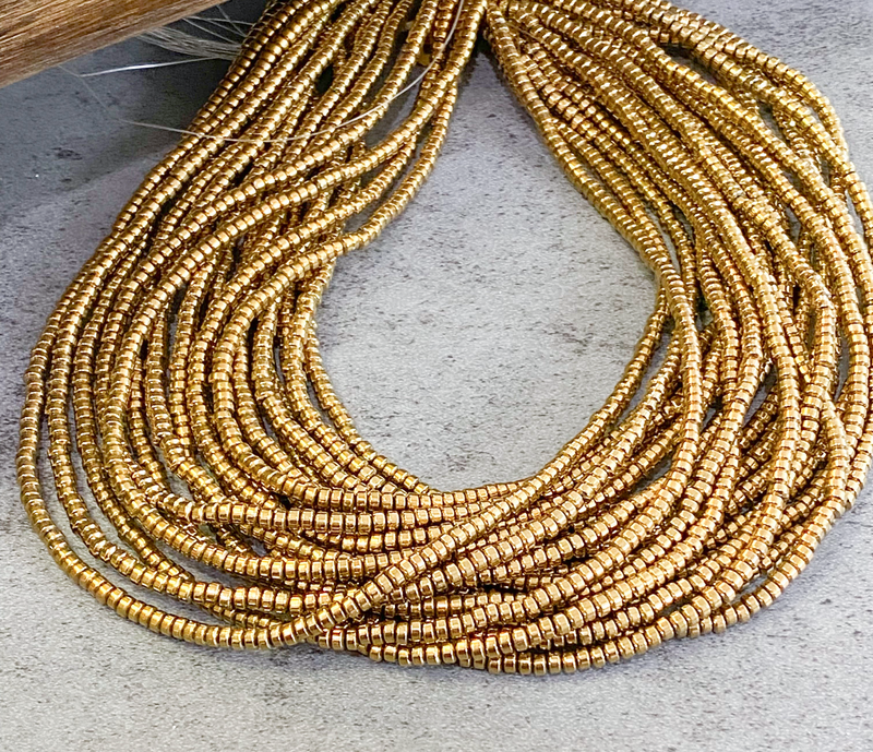 2x3mm Smooth Hematite Rondelles | Hematite Beads | Healing Properties | DIY Jewelry Designs