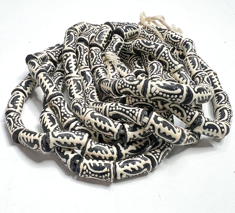 African Glass Beads | The Omnipotence and Supreme Nature of God | Multiple Colors | DIY Jewelry Supplies | Gye Nyame Glass Beads | African Recycled Glass Beads