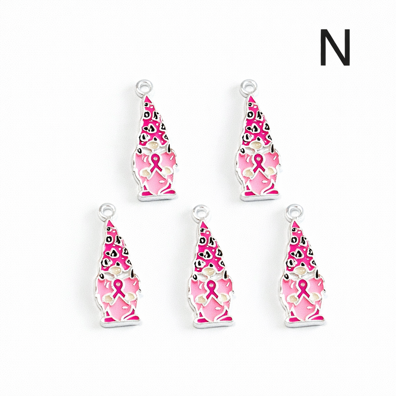 Breast Cancer Awareness Charms | Pink Ribbon, Hope & Butterfly Charms | 19 Styles | Jewelry Making Supplies | 5 Pieces