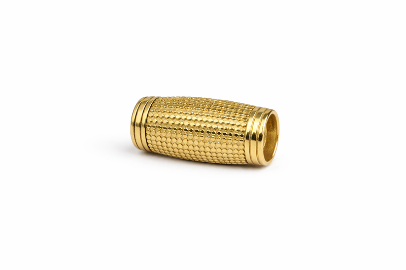 304 Stainless Steel Beads | 24x12mm Gold & Silver Stainless Steel Column Beads | Choose 1 or 2 beads