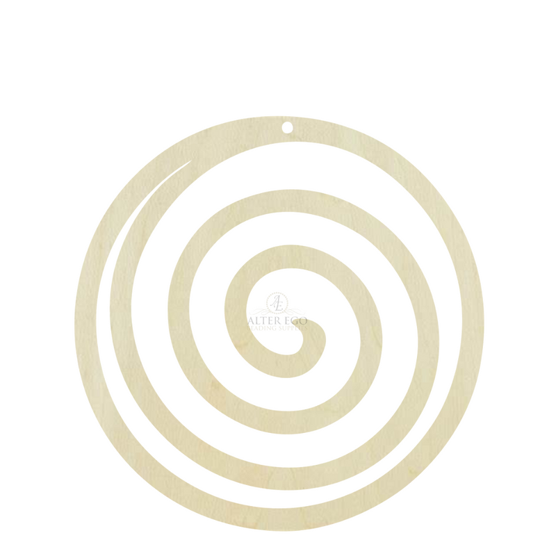 Closed Swirl Shape Wooden Blanks | 1 pair or 5 pair | BULK | With or without holes | Unfinished Wood Laser Cutout | Dangle Earring Jewelry Blanks Shape