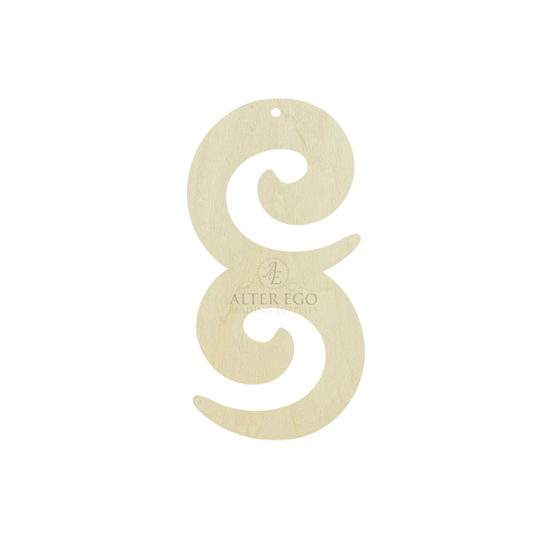 Double Fancy Swirl Wood Blanks | 1 pair or 5 pair | BULK | With or without holes | Unfinished Wood Laser Cutout | Dangle Earring Jewelry Blanks Shape