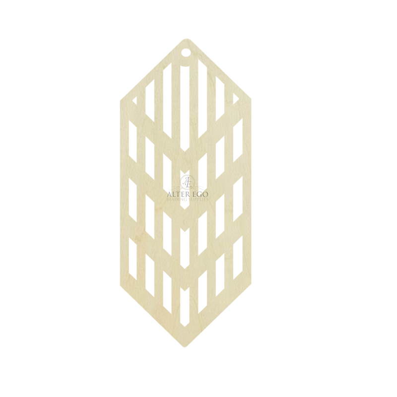 3D Cube Wood Blank| 1 pair or 5 pair | BULK | With or without holes | Unfinished Wood Laser Cutout | Dangle Earring Jewelry Blanks Shape