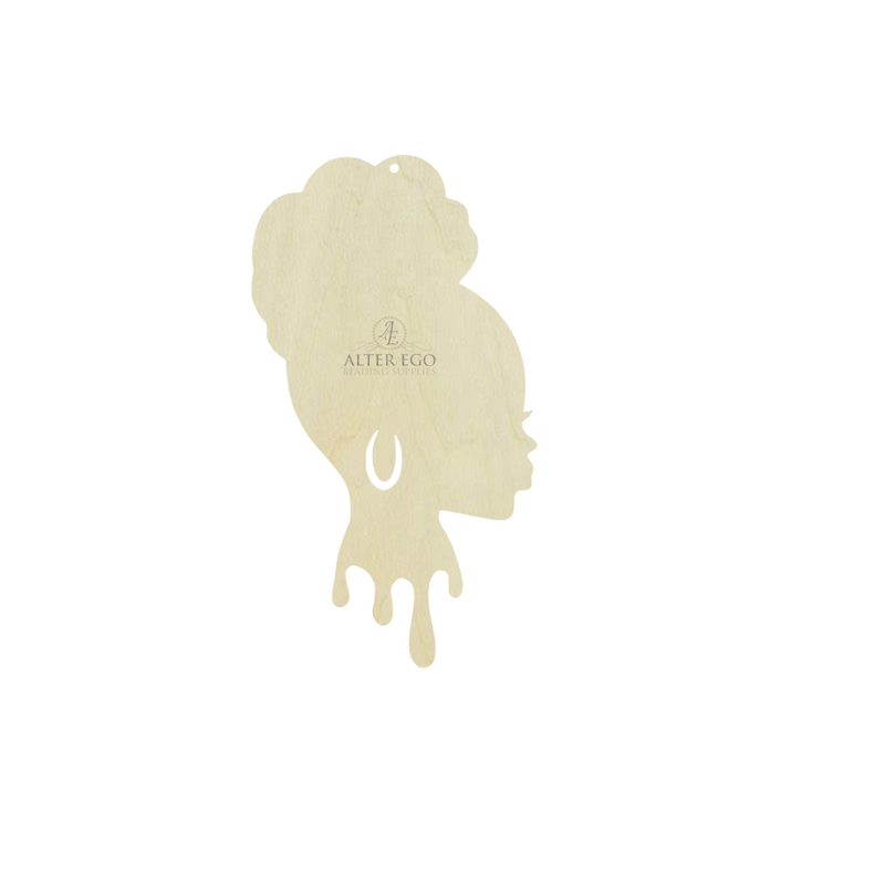 Natural Drip Wood Earring Blanks #4 | 1 pair or 5 pair | BULK | With or without holes | Unfinished Wood Laser Cutout | Dangle Earring Jewelry Blanks Shape