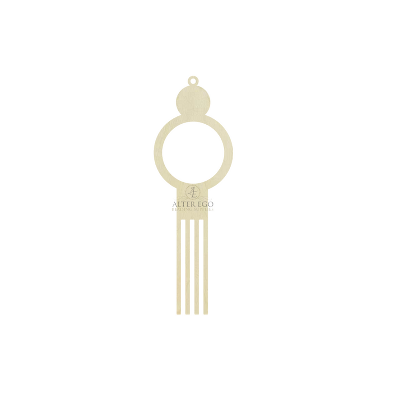 Classy Long Fringe Wood Blanks | 1 pair or 5 pair | BULK | With or without holes | Unfinished Wood Laser Cutout | Dangle Earring Jewelry Blanks Shape