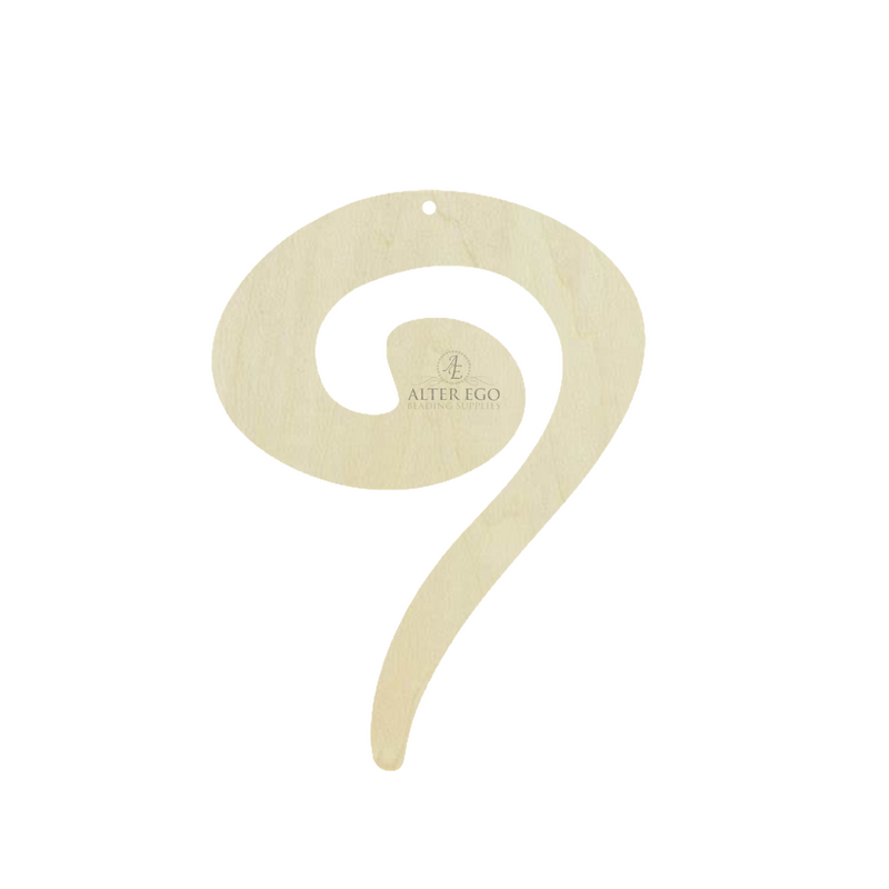 Drop Swirl Wood Blanks | 1 pair or 5 pair | BULK | With or without holes | Unfinished Wood Laser Cutout | Dangle Earring Jewelry Blanks Shape