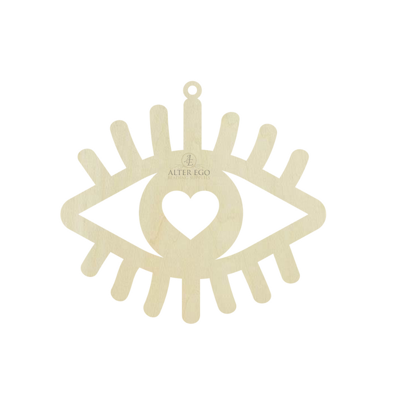 I See Love Wood Blanks | 1 pair or 5 pair | BULK | With or without holes | Unfinished Wood Laser Cutout | Dangle Earring Jewelry Blanks Shape