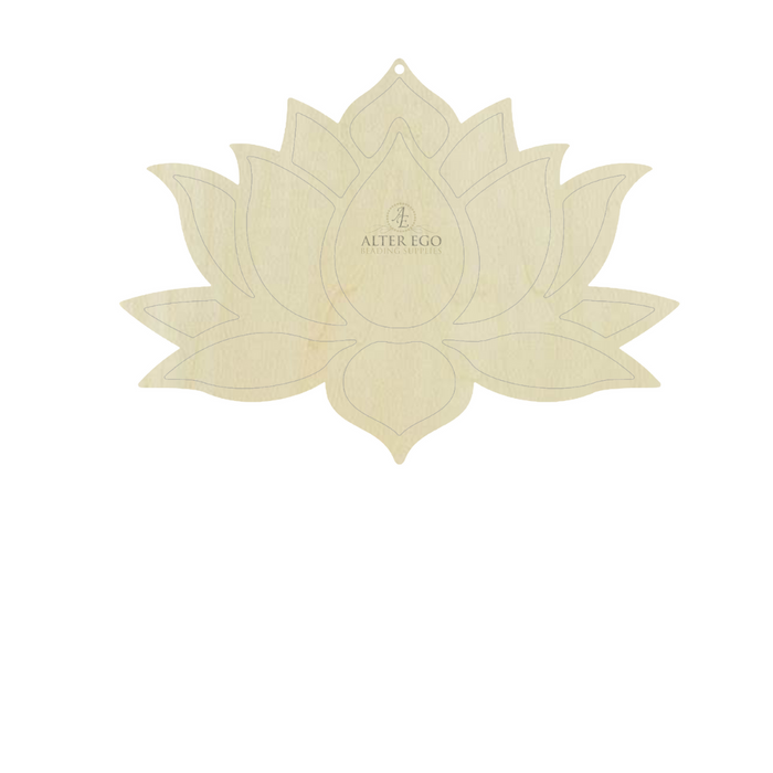 Lotus Flower Wood Blanks | 1 pair or 5 pair | BULK | With or without holes | Unfinished Wood Laser Cutout | Dangle Earring Jewelry Blanks Shape