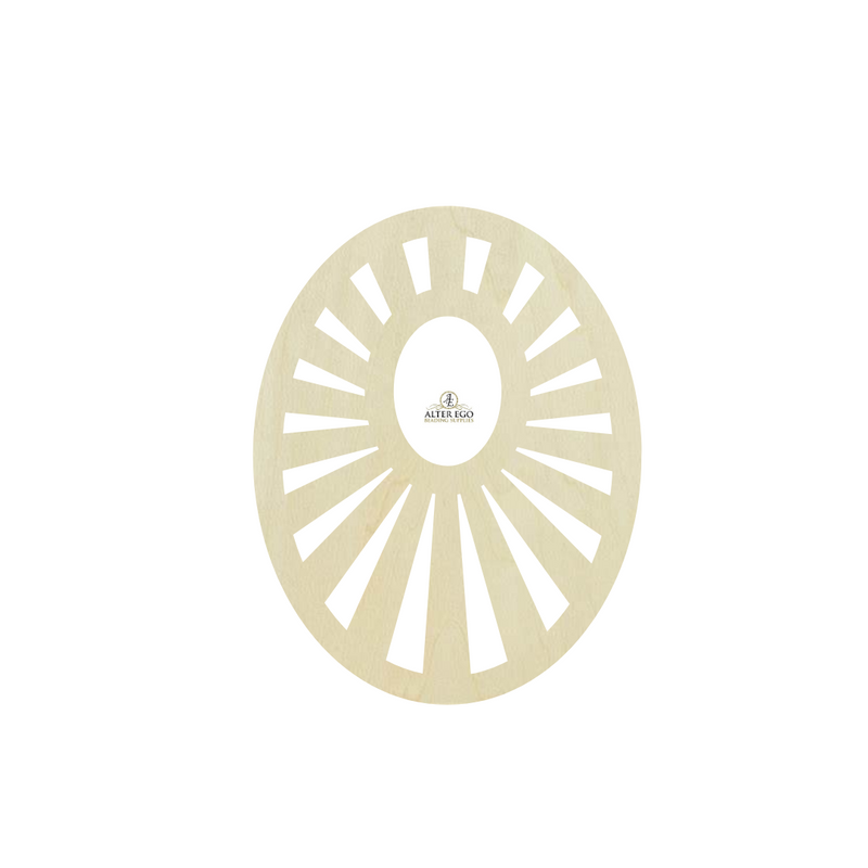 Lined Hollow Oval Wood Blanks | 1 pair or 5 pair | BULK | With or without holes | Unfinished Wood Laser Cutout | Dangle Earring Jewelry Blanks Shape