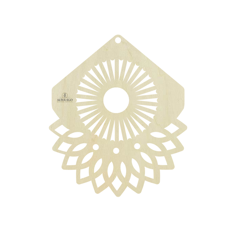 Fancy Wood Blanks | 1 pair or 5 pair | BULK | With or without holes | Unfinished Wood Laser Cutout | Dangle Earring Jewelry Blanks Shape