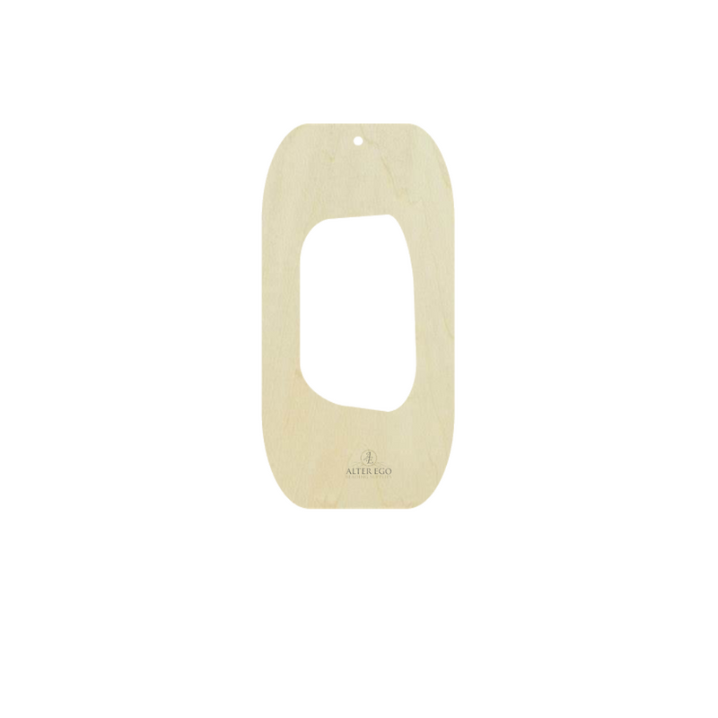 Irregular Rectangle Hollow Wood Blanks | 1 pair or 5 pair | BULK | With or without holes | Unfinished Wood Laser Cutout | Dangle Earring Jewelry Blanks Shape