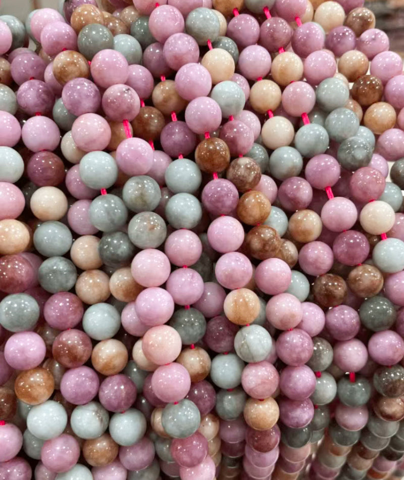 8mm Natural Optimized Rainbow Alxa Stone Gemstone Beads | Multicolor Natural Gemstone Beads | DIY Jewelry Designs | 48 beads per strand