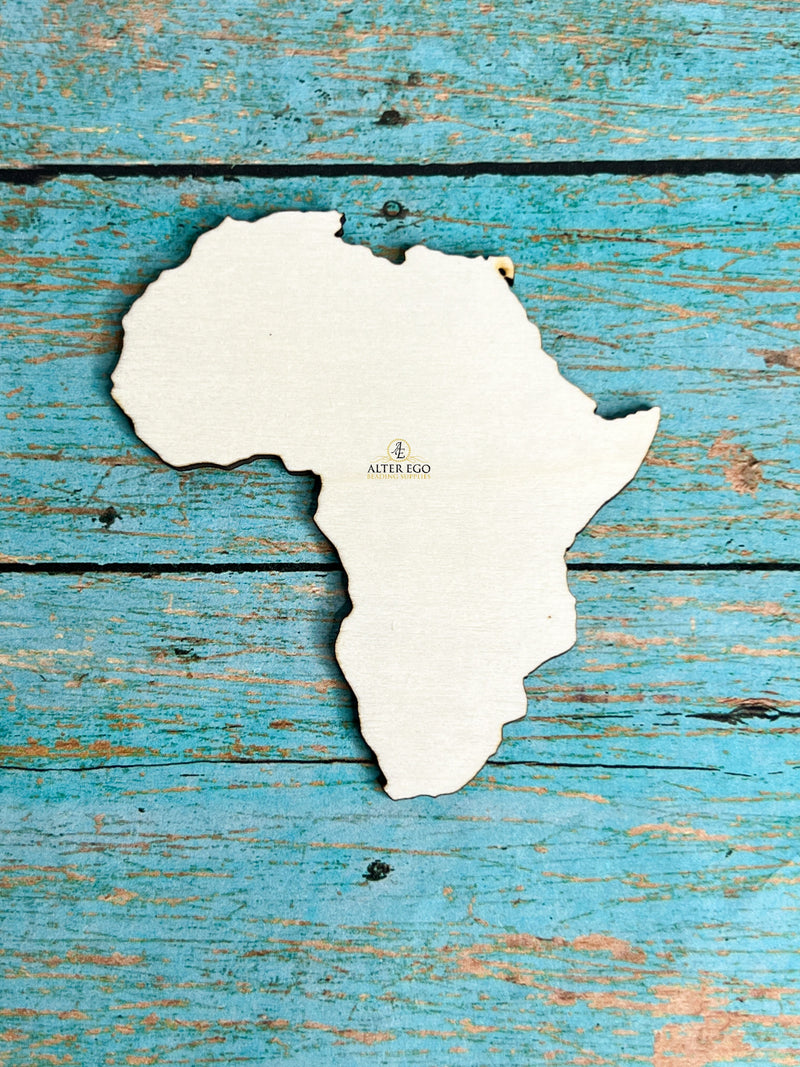 Solid Africa | 1 pair or 5 pair | BULK | With or without holes | Unfinished Wood Laser Cutout | Dangle Earring Jewelry Blanks Shape