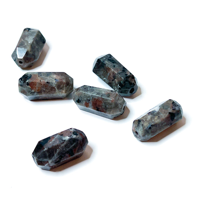 27-30mm Yooperlite Gemstone Focal Beads | Natural Yooperlite Stone Beads | Prism Cut Double Point | 1 piece