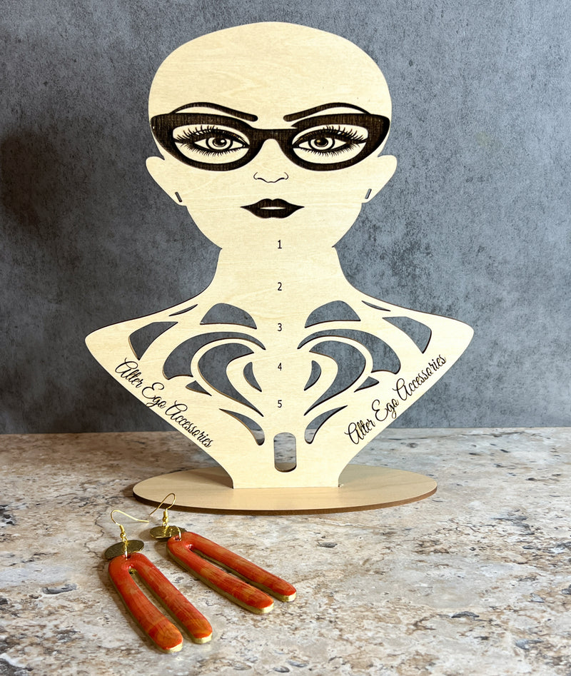 Personalized Earring Measuring Stand